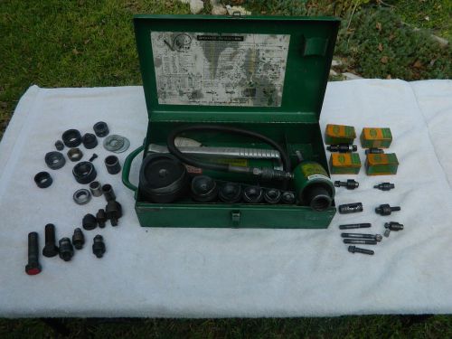GREENLEE 7646 HYDRAULIC KNOCKOUT PUNCH 767A W/LOTS OF EXTRAS!
