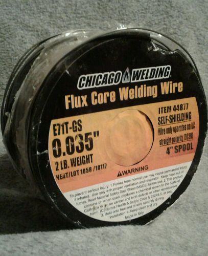 Chicago Welding Flux Core Welding Wire 0.035&#034; 2lb. Weight 4&#034; spool, New