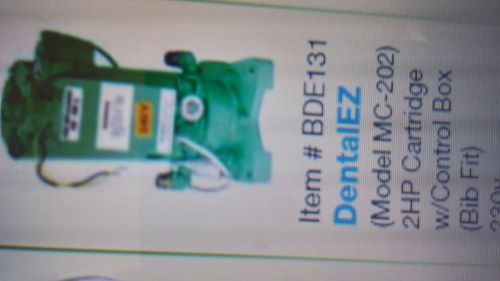 Bull Frog # BDE131 DentalEZ 2 HP,230v Cartridge with Control Box Bib Fit MC-202