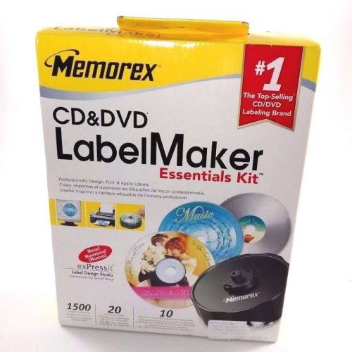 Memorex CD &amp; DVD LabelMaker Essentials Kit Sealed New Design Print Apply 2005