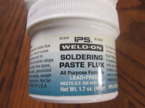 Lot of 2 Weld On Lead Free Soldering Paste Flux 1.7 oz NEW