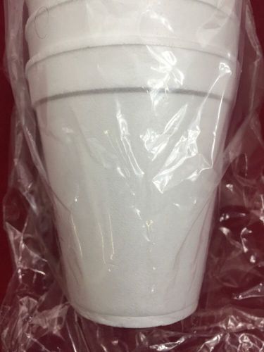 New case of 1000 commercial hot &amp; cold insulated foam drinking cups 10oz. for sale