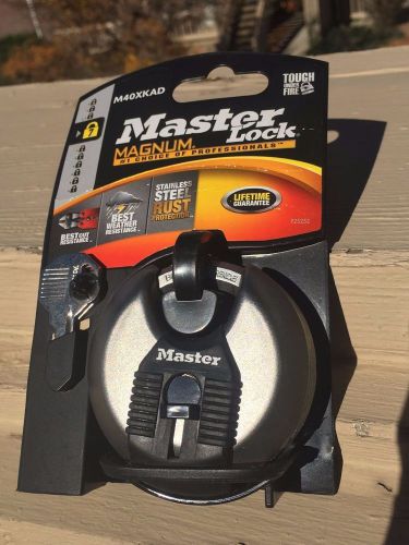 Master Lock Magnum with Stainless Steel Rust Protection M40XKAD New