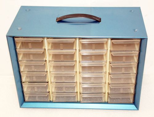 AKRO MILS Metal Small Parts Tools Storage Box Bin Cabinet Case Crafts 24 Drawer
