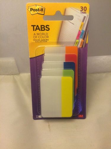 Post-it 30 TABS A World Of Color   Rio Collection New &amp; Sealed
