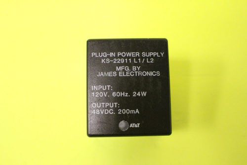 AT&amp;T James Electronics KS-22911 L1/L2 Plug-In Power Supply / used