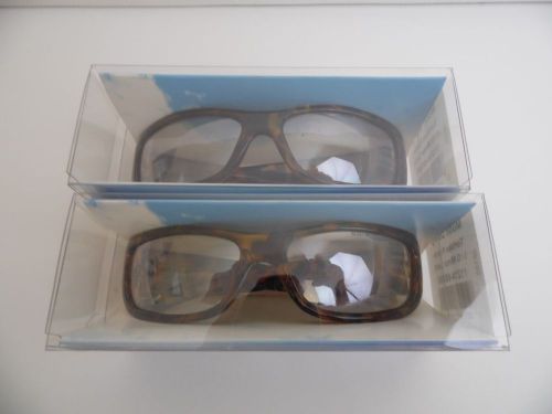 2 Pairs of Moon Dawg Safety Glasses ~ Tortoise Frame  ~ Mirror Lens ~ New