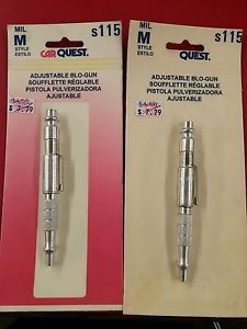 Set of 2 NOS Milton 115 (MIL S115) M-Style Adjustable Aluminum Pocket Blo-Gun