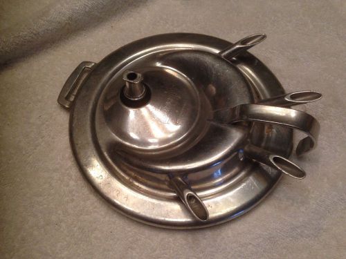 Vintage Surge Stainless Steel Milking Bucket Lid Dairy Milker Machine