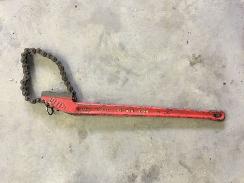 Reed mfg co.   wa24a  chain wrench   3&#034; pipe and fittings for sale