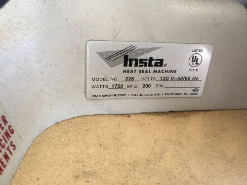 Insta Heat Press Machine Model 228