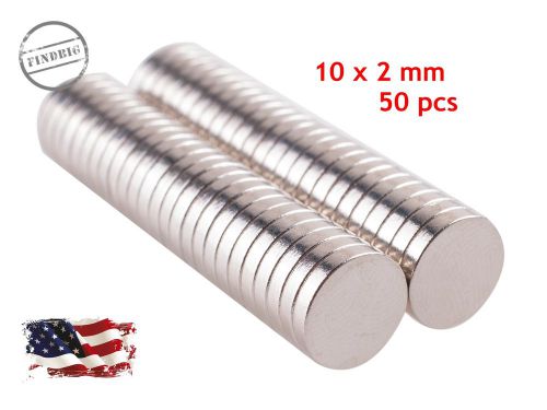 50pcs 10 mm x 2 mm Super Strong Disc Magnets Rare Earth Neodymium Magnet N35