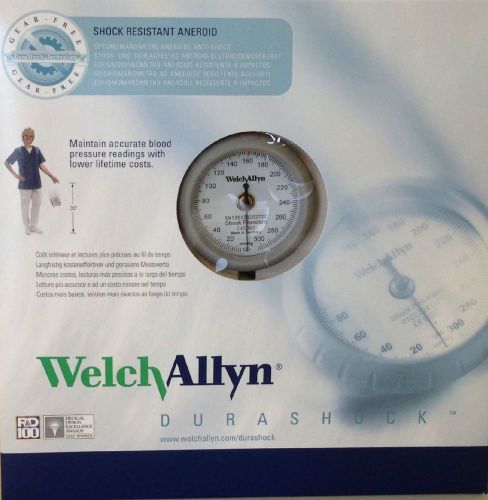 NEW WELCH ALLYN SPHYGMOMANOMETER DURASHOCK ADULT CUFF &amp; CASE blood pressure