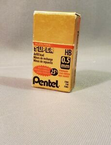 Box of 12 Tubes Pentel C505-HB 0.5mm Super Hi-Polymer Refill Lead