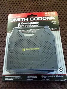 Smith Corona H 21000 Correctable Black Film Ribbons 2-pack