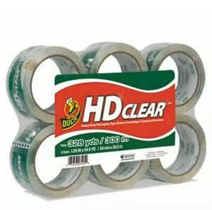 24 Rolls (4 Packs) Duck Heavy-Duty CT Packaging Tape 1.88&#034; x 55 yds (DUCCS556PK)