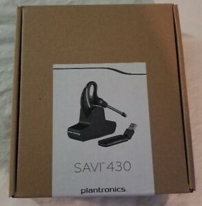 PLANTRONICS SAVI 430 W430 WIRELESS HEADSET W/ PLANTRONICS PHONE ADAPTER APP-51