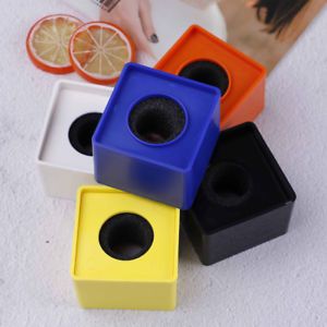 ABS Square cube shaped interview KTV mic microphone logo flag station WF