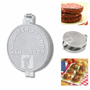 Hamburger Patty Mold Burger Maker Press Quarter Pound Uniform Round Patties Mold