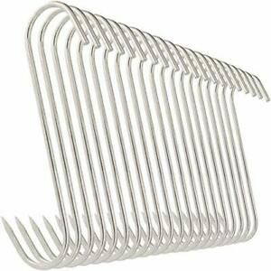 20 Pieces 5&#034; Meat Hooks Stainless Steel Butcher Hooks for Meat Processing NEW