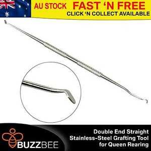 Double End Straight Stainless-Steel Grafting Tool for Queen Rearing