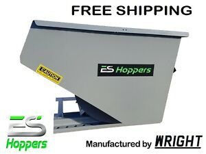 ES HOPPER Wright 2 Yd Self Dumping Hopper Forklift Dumpster Hopper FREE SHIPPING