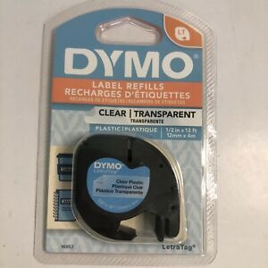 Dymo DYM16952 LetraTag Labeling Tape Label Refills Clear/Transparent