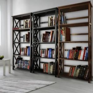 Vida 5-tier Bookcase, Superb Quality, Solid wood construction, spacious shelves
