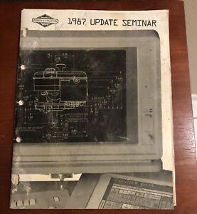 1987 Briggs &amp; Stratton Update Seminar ~ Service Manual MS-9152-12/86 ~ VINTAGE