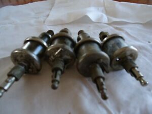 4 Antique Nickel chrome Hit &amp; Miss Engine Oiler 3 are DeLaval