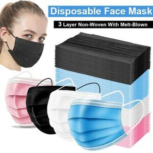 100 PCS Face Mask Mouth &amp; Nose Protector Respirator Masks with Filter