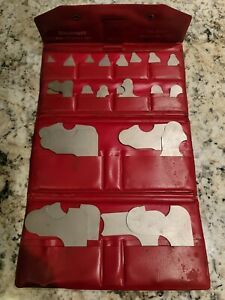 Vintage Starrett No. S167C Radius Gage Set Stainless Steel