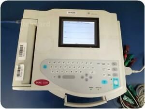 GE MAC 1200 INTERPRETATIVE ELECTROCARDIOGRAPH ECG EKG W/ LEADS @ (269342)