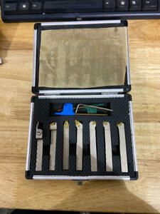 OSCARBIDE 3/8&#034; Shank 7 Pieces/Set,Indexable Lathe Turning Tool Holder CNC