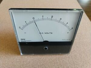 Vintage Triplett 420-G Analog Panel -2 - +5V DC Voltage Meter