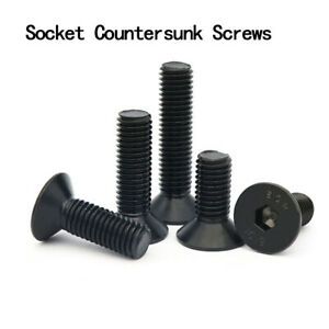 M12 M16 M20 Socket Countersunk Screws 10.9High Tensile Allen Bolts Black Hexagon