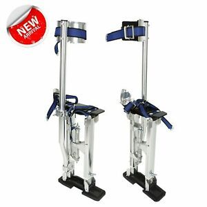 Drywall Stilts Aluminum Tool Stilt 15-23 Inch For Taping Painting Painter Silver