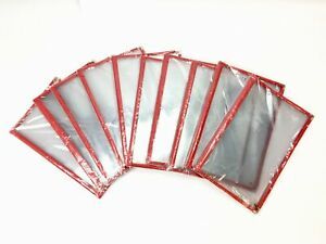 Lot of 10 Red Menu Cover 4-Page Reinforce Corner Stitch for Restaurant