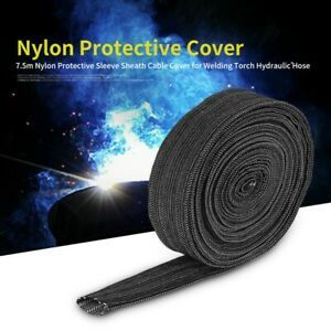 25FT Nylon Protector Sleeve Sheath Cable Cover Welding  Torch Hydraulic Hose New