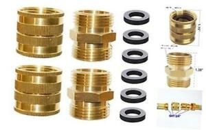 Garden Hose Adapter, Double Female Swivel Hose Connector with Double Male