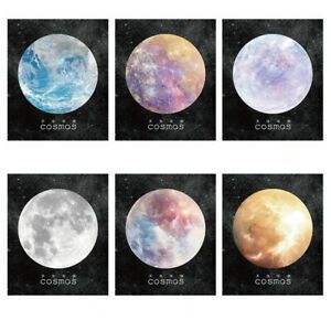 Planet Earth Pluto Moon Mini Memo Pad Sticky Notes School Supply Bookmark Label