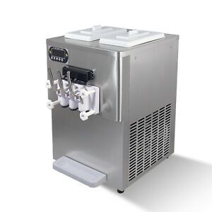 Desktop 2+1 mixed soft serve ice cream machine, gelato ice cream maker