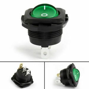 1Pcs Waterproof SCI R13-135B Rocker Switch 3Pin 2 Position ON-OFF 10A/16A Green