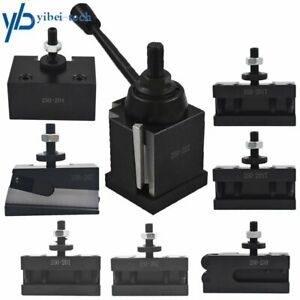 BXA 250-222 Wedge Tool Post Holder For Lathe 10-15&#034; With 2 Extra Tool Holder