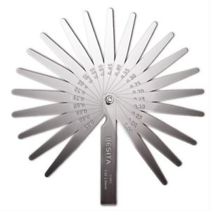 23 Blades Steel Feeler Gauge Dual Marked Metric and Imperial Gap Measuring Tool