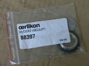 OERLIKON LEYBOLD VACUUM 883 97, DN25KF, Centering Ring with Filter - NEW