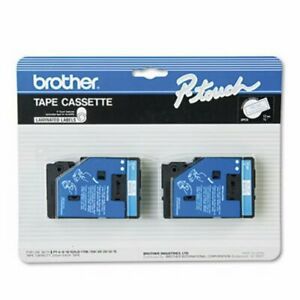 Brother P-touch Tape Cartridges for P-Touch Labelers, 1/2w, 2 per Pack (BRTTC22)