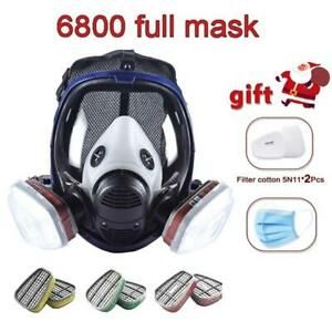 6800 Gas Mask For Chemical Paint Spray Vapor Respirator for Laboratory Welding