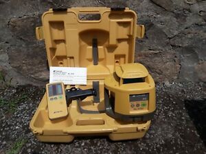 Topcon RL-H3C Red Rotary Laser Level with LS-70C Receiver Clamp Case Manual