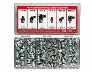 Alemite 2398-1 96 Piece Vehicle Fitting Assortment Contains Six Types of Fitt...